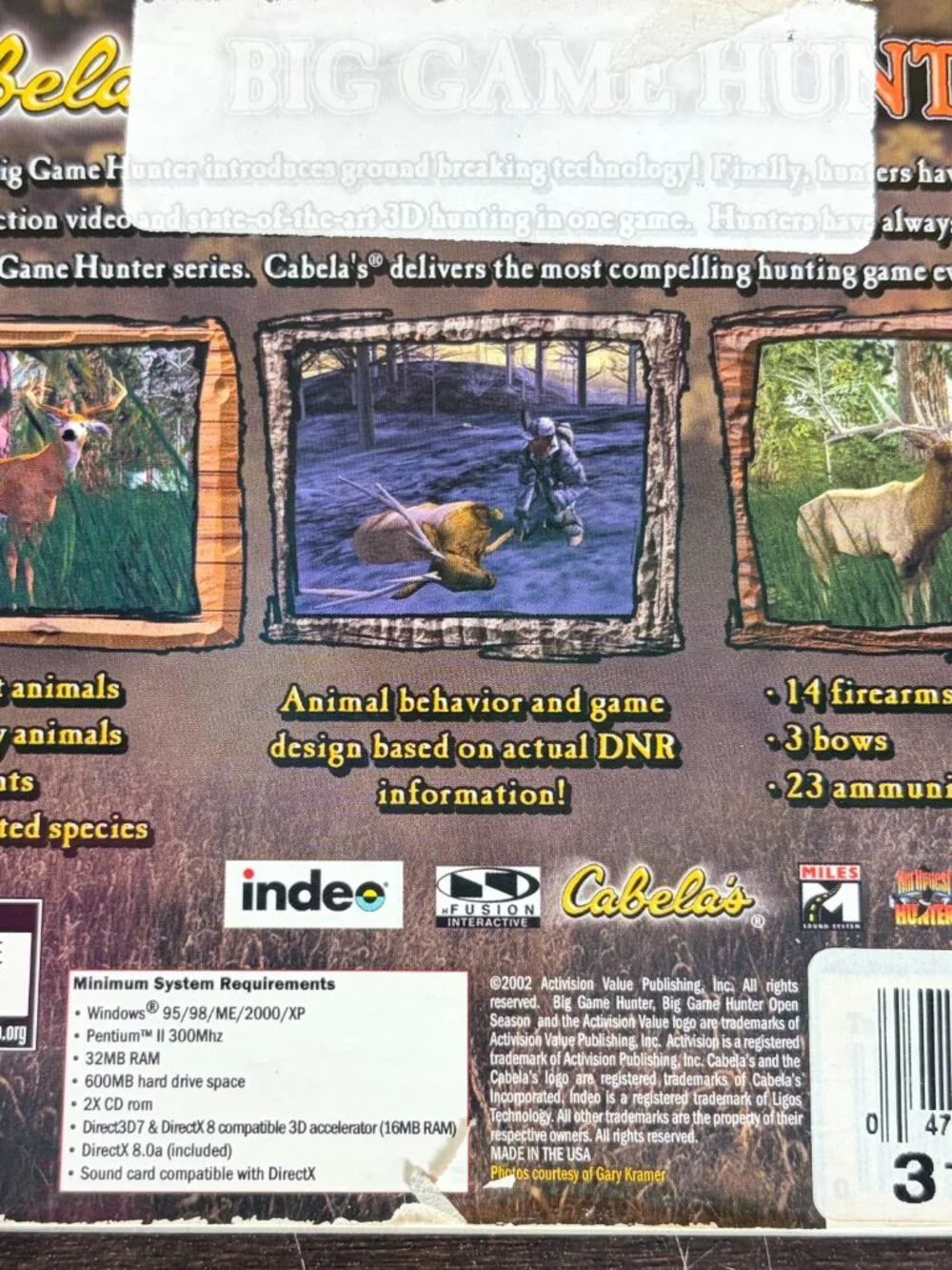 Cabela's Big Game Hunter III Jewel Case & Big Game Hunter 6 - (PC, 2001)